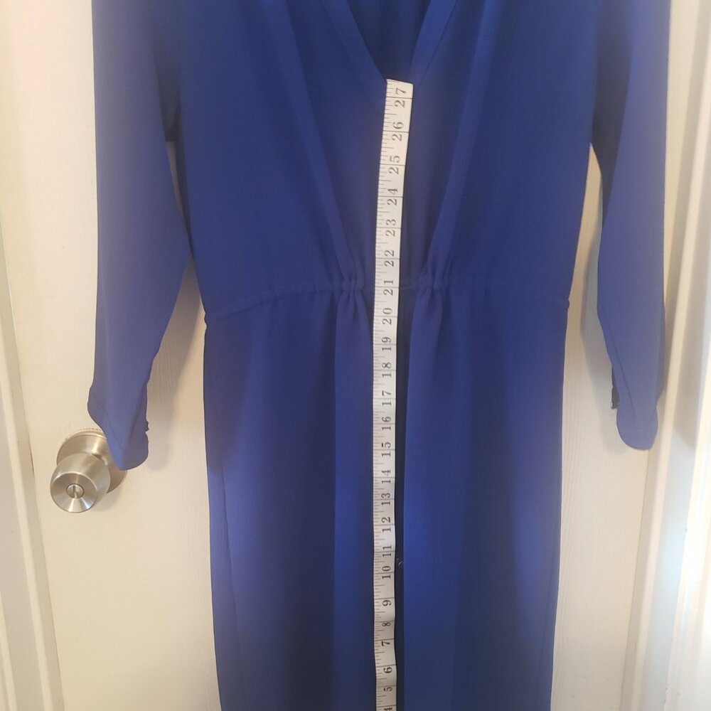 Blue Drawstring Mid Dress - Picture 4 of 4